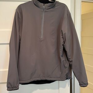 Peer Millar reversible Gray Quarter-Zip Pullover